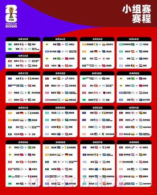 2026世界杯赛程官方发布观看指南怎么查